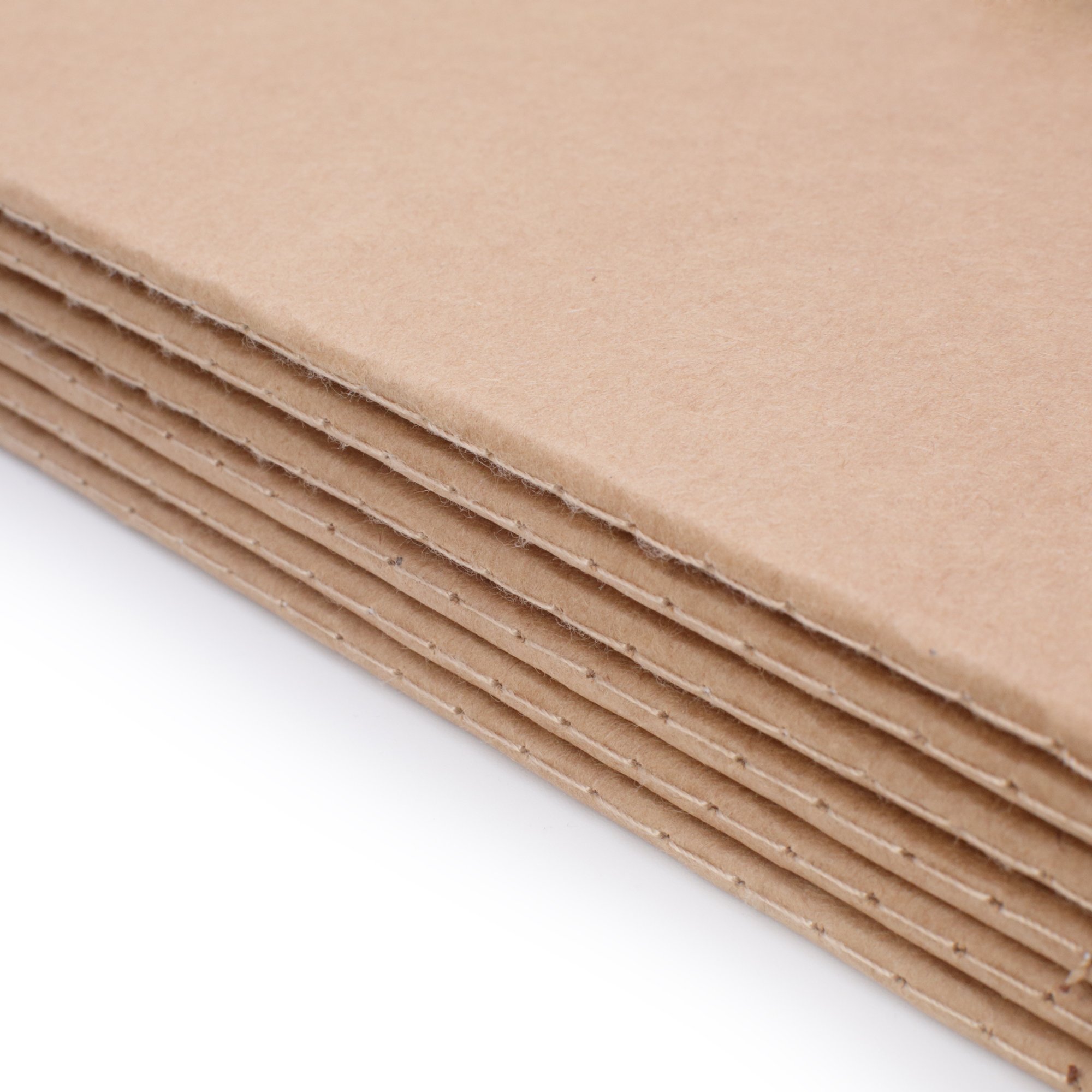 TWONE Travel Journal Set With 6 Notebook Journals for Travelers - Kraft Brown Soft Cover - 5.5” x 8.25” - 60 Blank Pages/ 30 Sheets 1