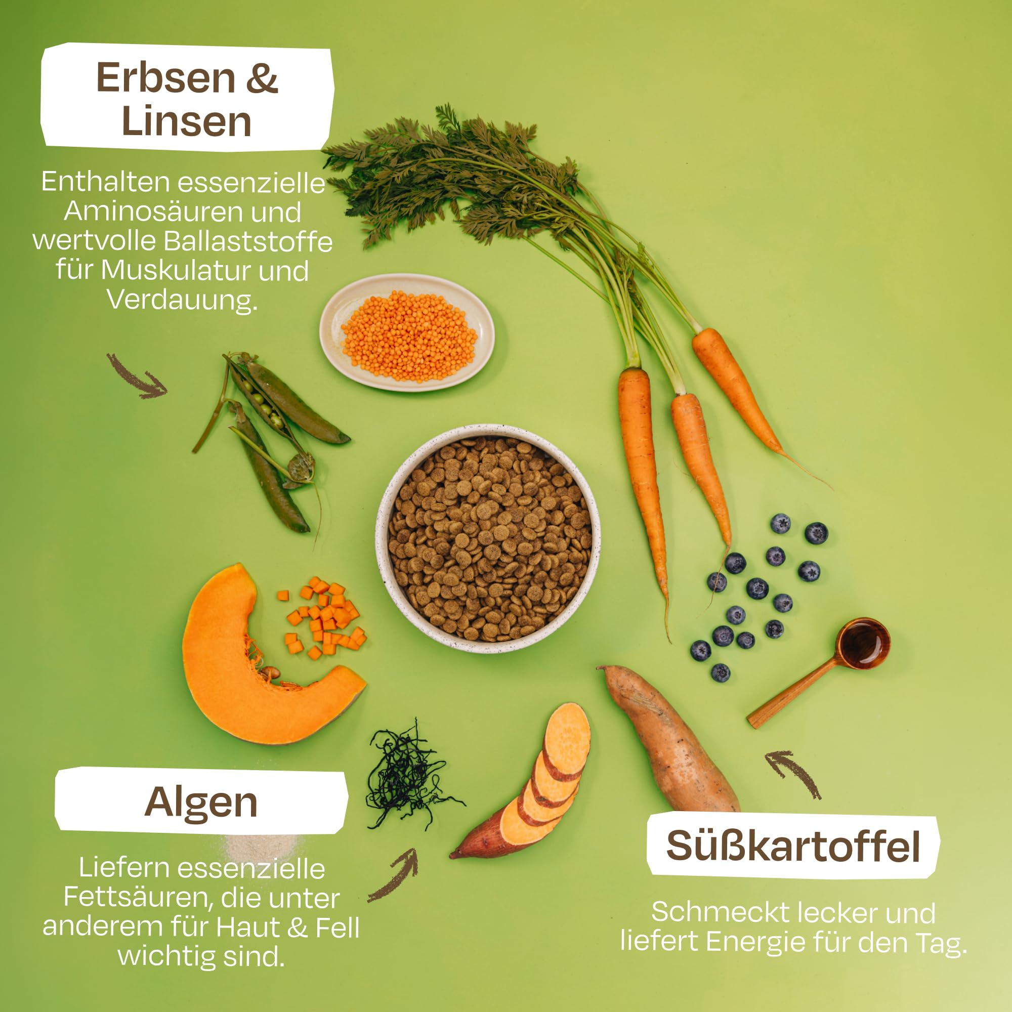VEGDOG Green Crunch hipoalergiczna sucha karma dla psów 4 kg bez glutenu zbóż soi