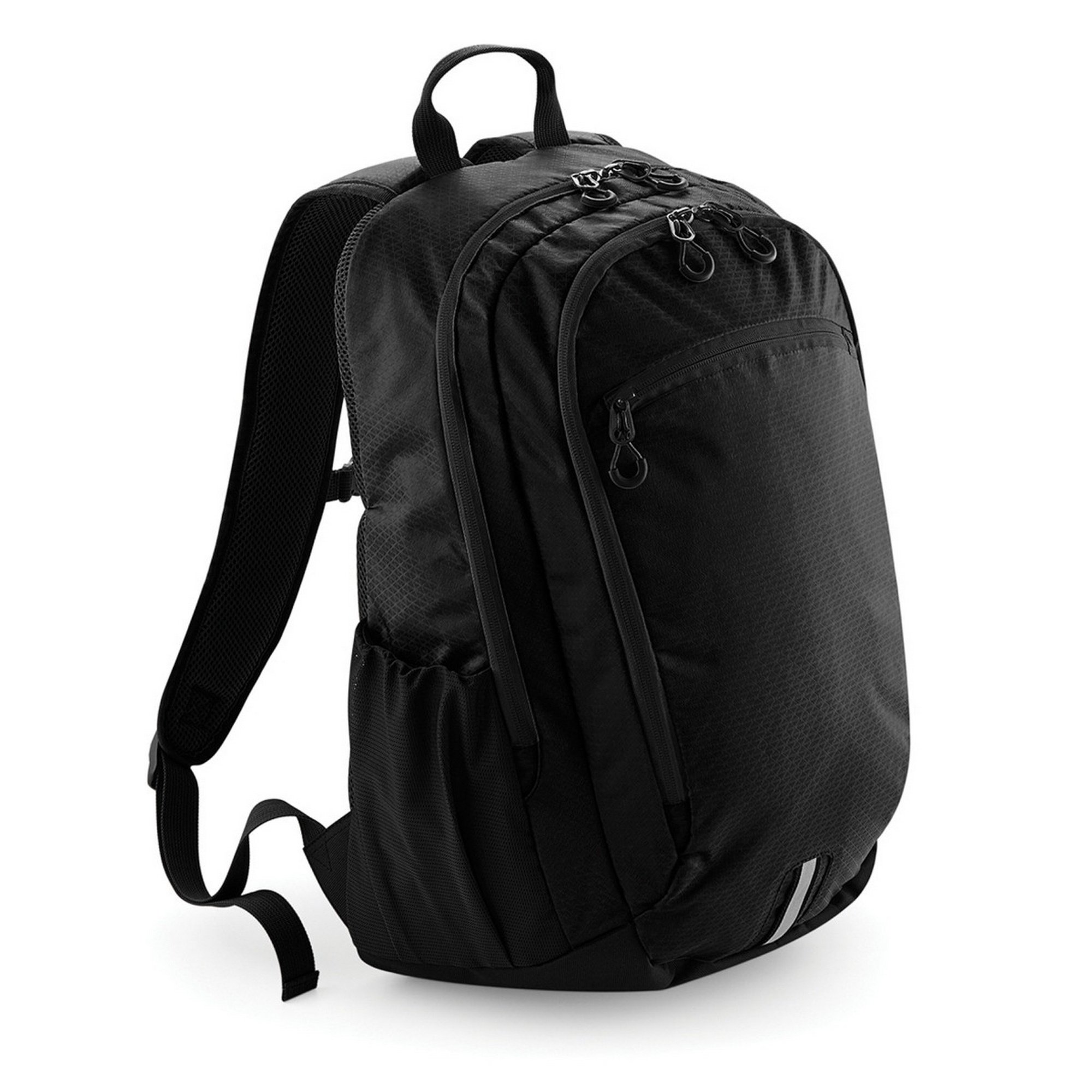 Quadra Men's Jet Black Endeavour Backpack/Rucksack Bag (One Size) (Jet Black)