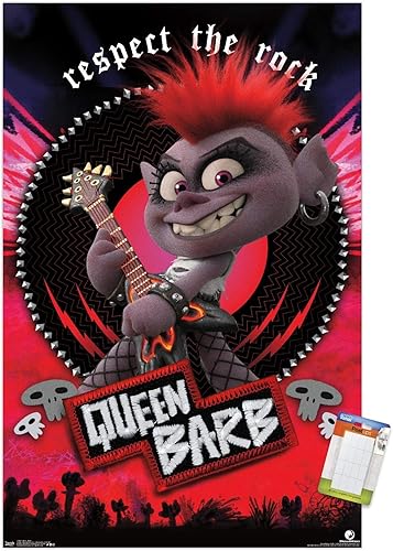 Miniatura 1 de Trends International DreamWorks Trolls 2 - Póster de pared de púas, 22.375 x 34 pulgadas, paquete de póster y montaje