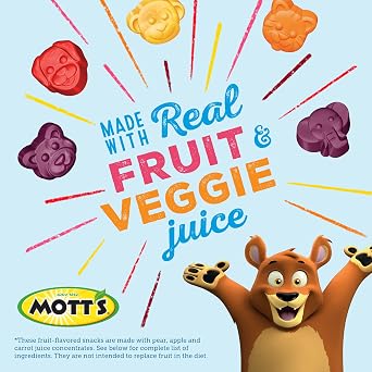 Mott's Animals Fruit Snacks, Family Pack, Assorted Fruit, 32 oz, 40 ct (Pack of 4)