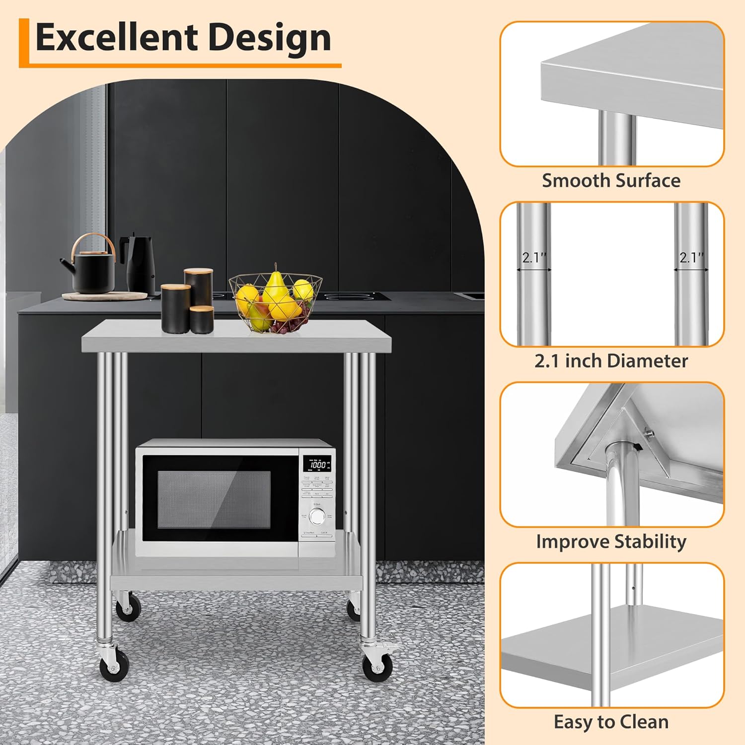 Rust Proof Stainless Steel Workbench for Safe and Efficient Working Space