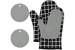 Safe and Premium Quality Zokbom Non-Slip Oven Mitts