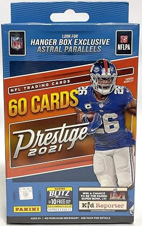 2021 Prestige NFL Football Hanger Box 60 Cards. Exclusive Astral Parallel Cards