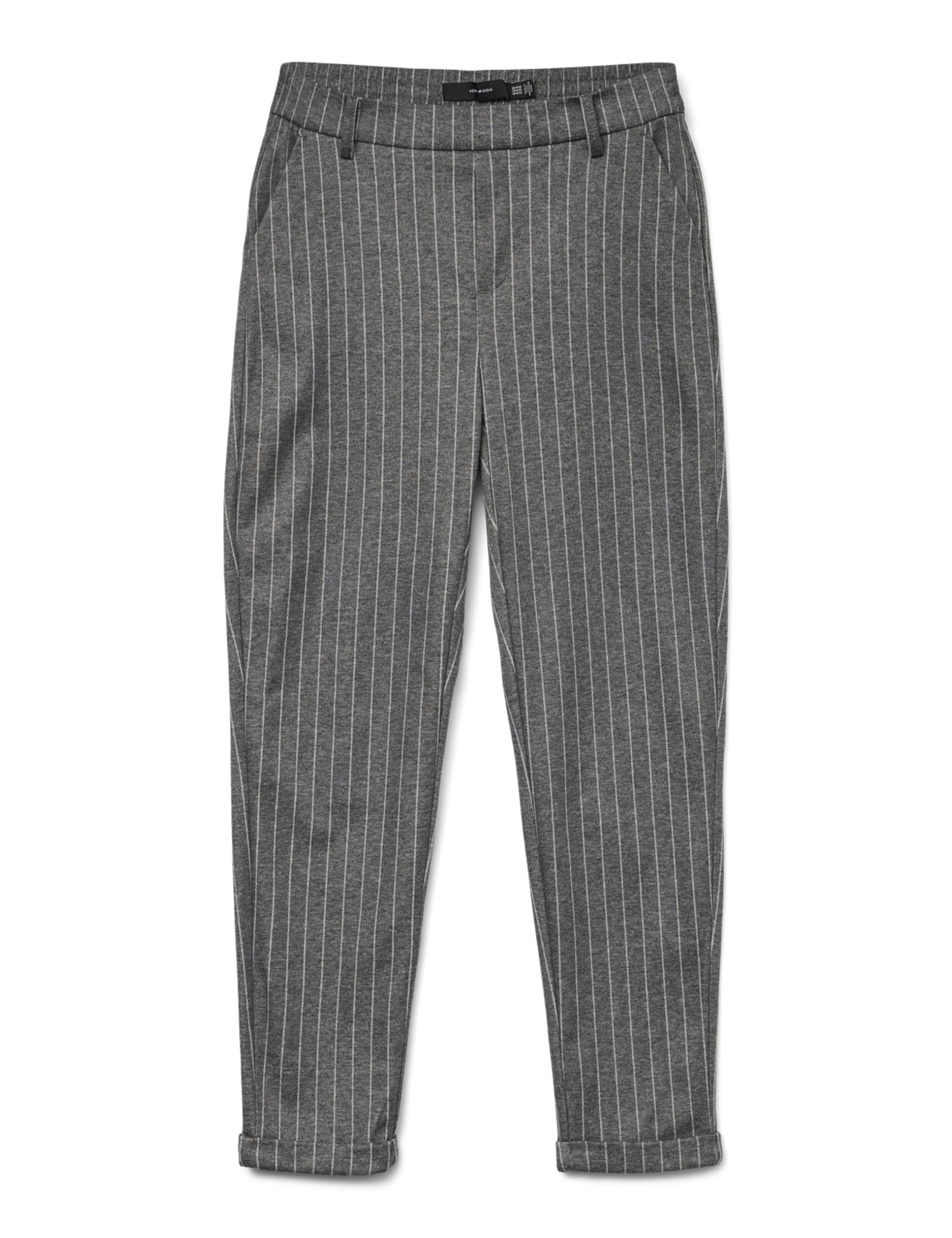 VERO MODA Vmmaya Macy Mw Loose Pant Noos, Medium Grey Melange, S / 32L