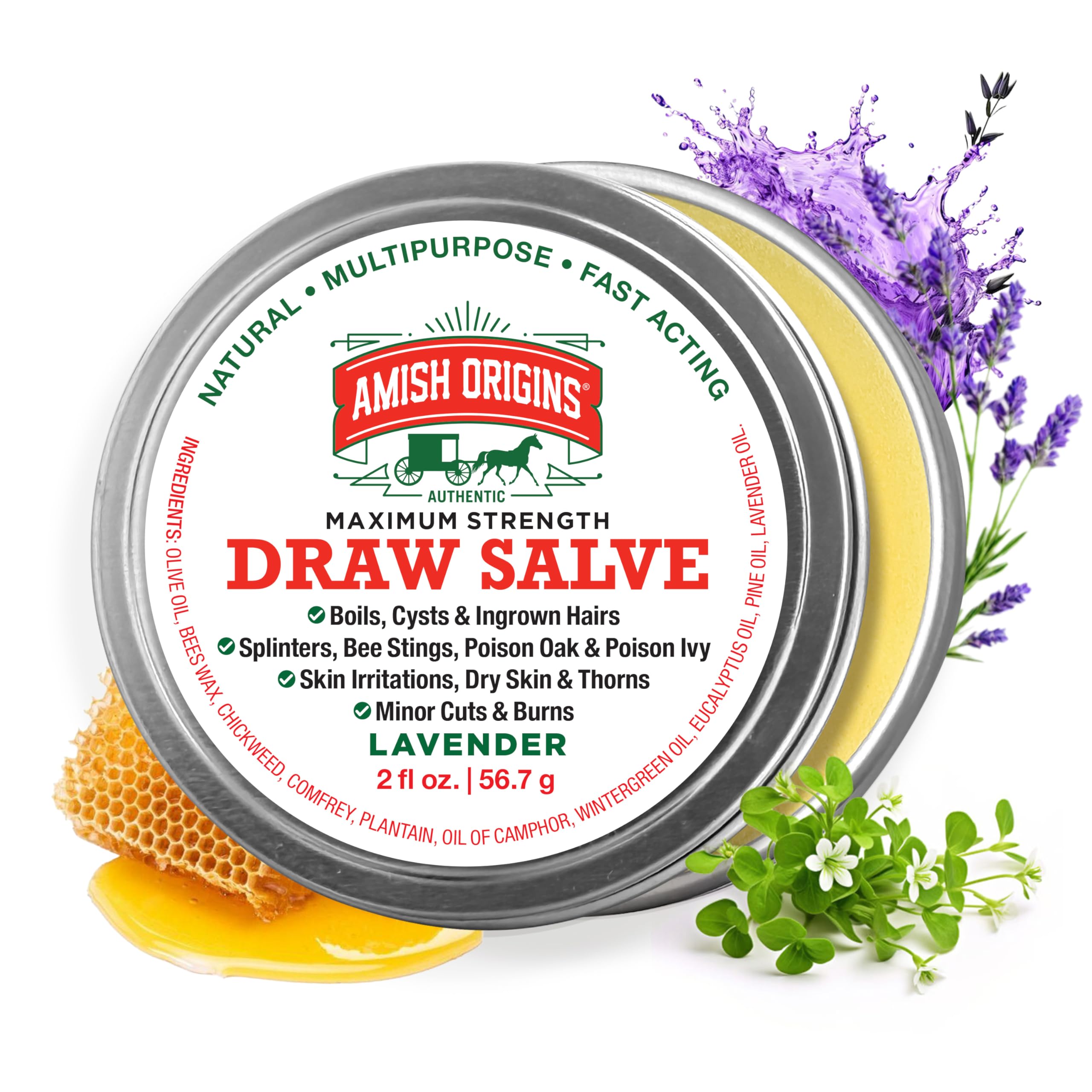 Amish Origins Drawing Salve Ointment for Boil Treatment