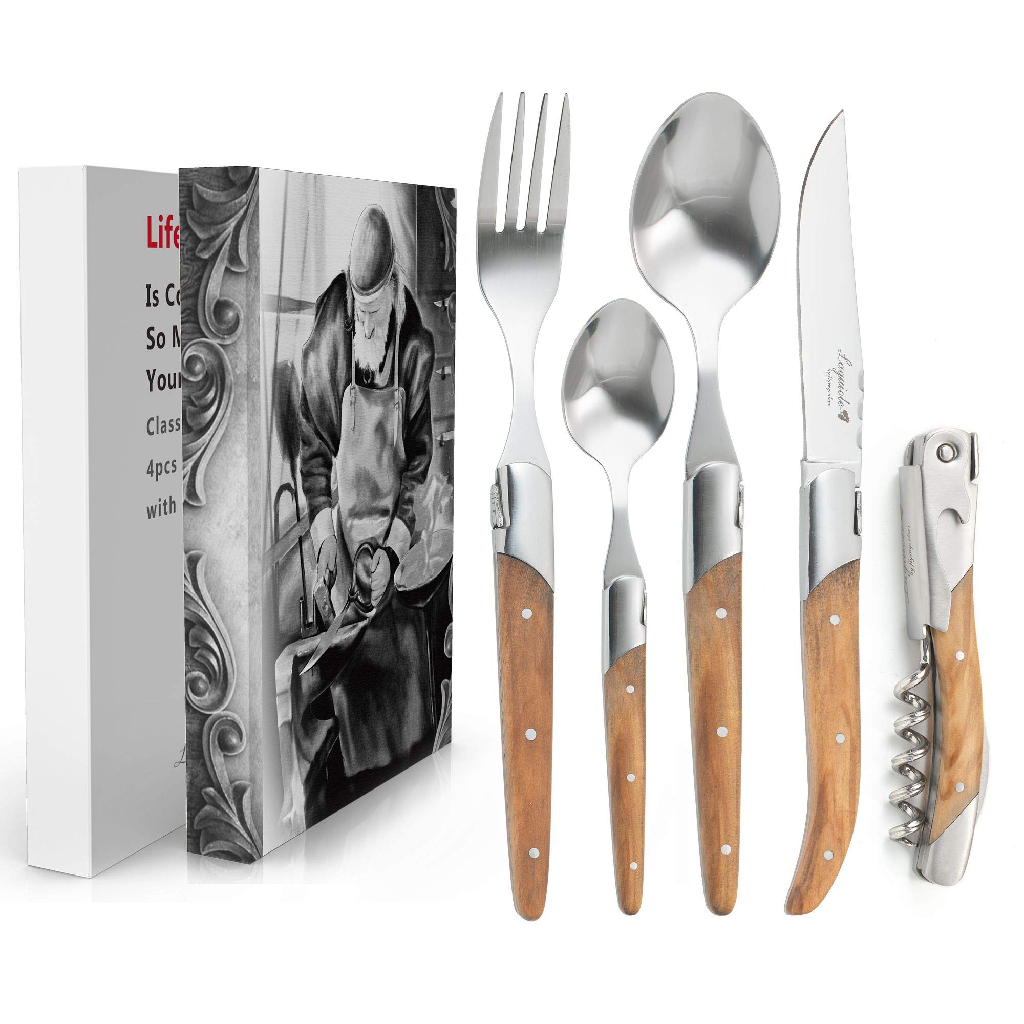 Amazon | Laguiole By FlyingColors 食器セット4ピース
