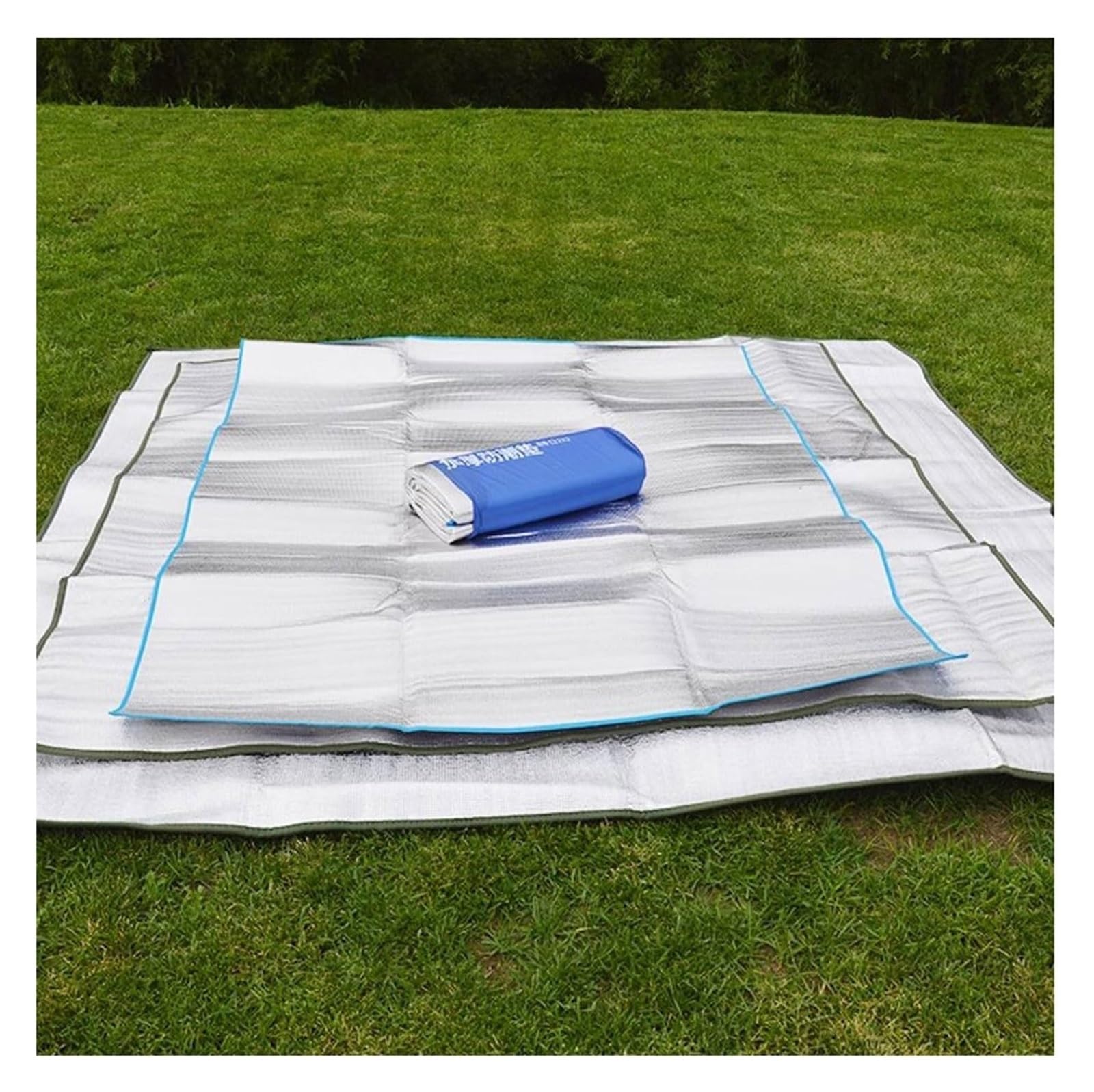 Esterilla para Tienda de campaña, Estera de Espuma EPE con Aislamiento térmico de Aluminio Plegable en Varios tamaños