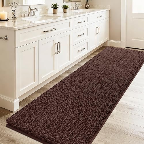 Miniatura 25 de ACCUMTEK Tapete Alfombra de Baño de Lujo Azul Marino Mejorado 32"x20", Tapetes de Baño Ultra Suaves Gruesos Absorbentes, Tapete de Felpilla Azul