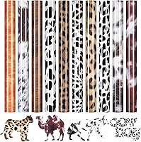 Vista 1 de HTVRONT Vinilo de transferencia de calor de leopardo HTV – 11 paquetes de vinilo para planchar con guepardo, fácil de cortar y desmalezar patrón HTV