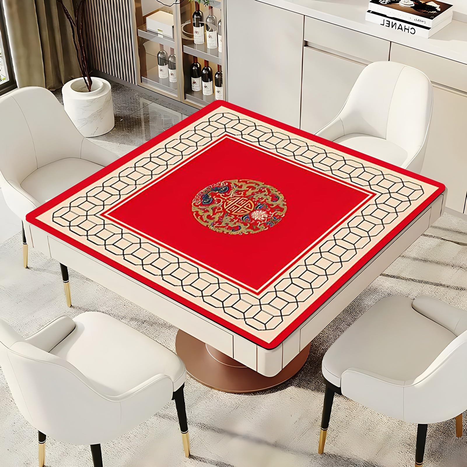 Koło ruletki kasynowej, z torbą do przechowywania(Red,60x60cm (23.62x23.62in))