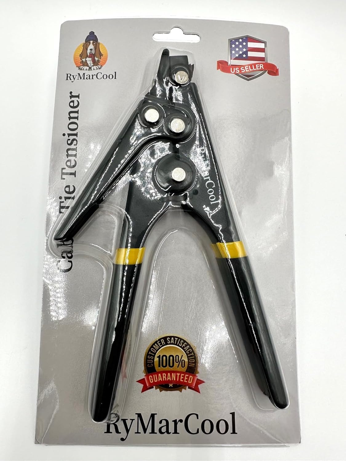 Cable Tie Tensioning Tool Durable Steel, Comfortable Handles, For HVAC and Trades