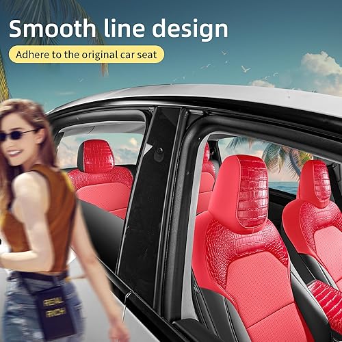 Miniatura 65 de Fundas de asiento para Tesla Modelo Y, funda de asiento de coche de Tesla, 12 piezas, impermeable, de piel de napa, totalmente envuelta