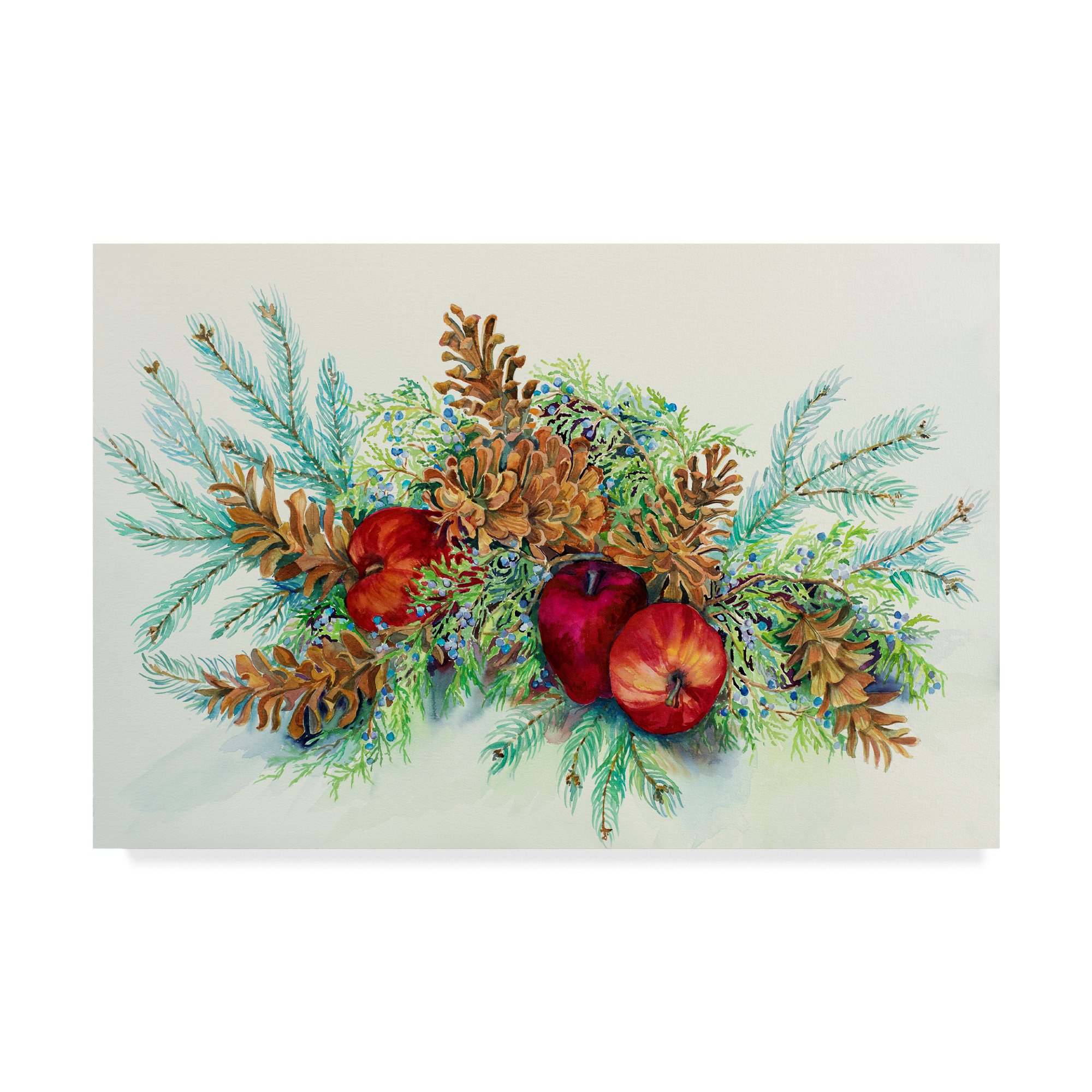 Winter Greens With Apples by Joanne Porter, 22x32-Inch