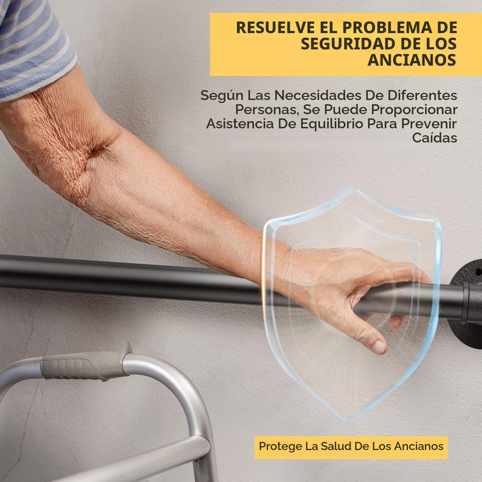 Pasamanos Escalera, Aomdom Pasamanos para Escaleras Interior Exterior Barandilla Escalera Negro con tubo de acero Galvanizado Industrial Antideslizante para Cocina Baño Jardín, 2M