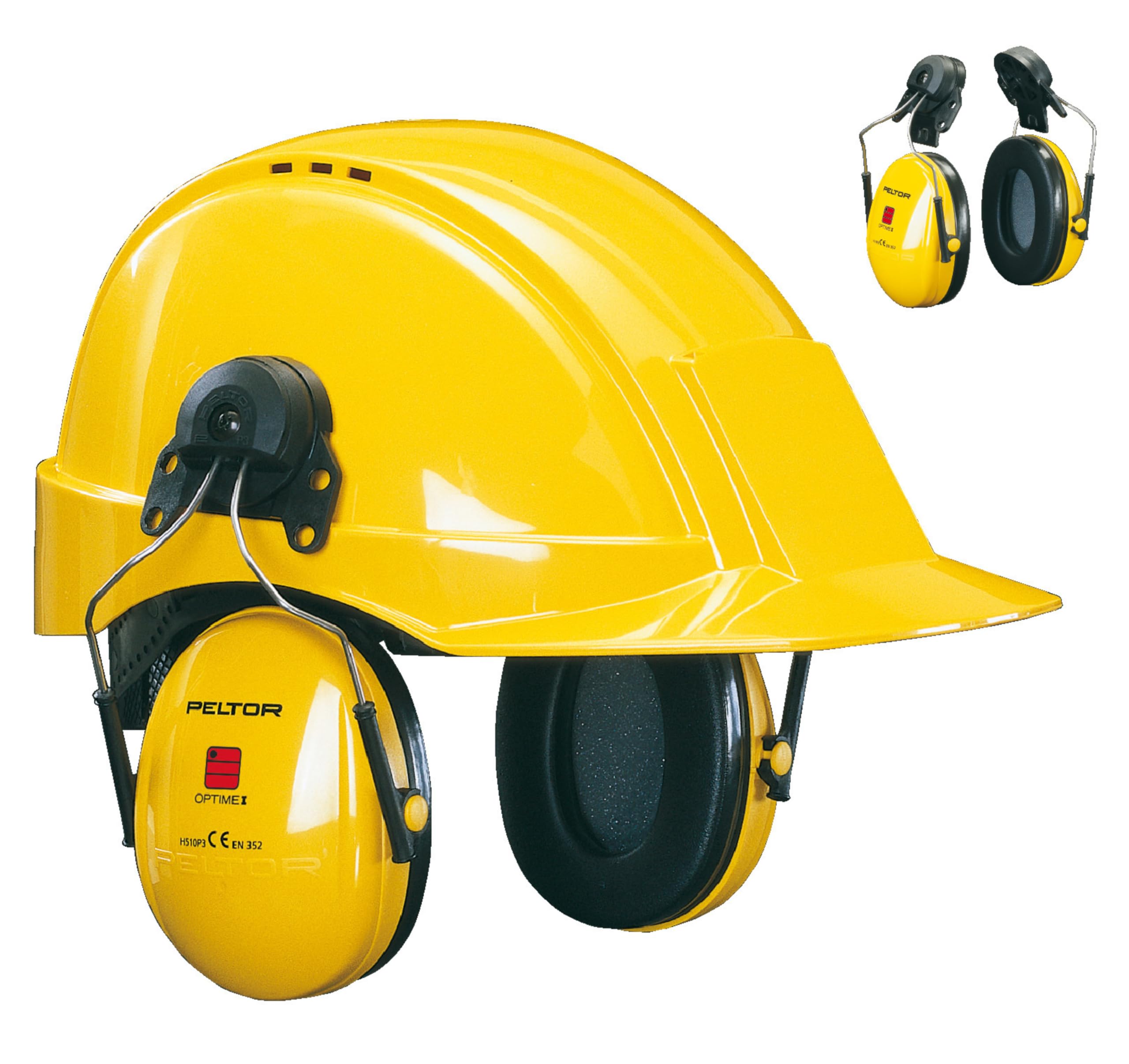 Coquilles antibruit 3M PELTOR Optime I, Monté sur casque, H510P3E-405-GU