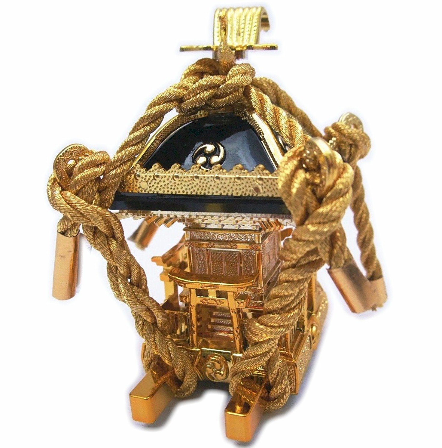 Amazon.co.jp: 飾り ミニ 神輿 黒 (bs201-202-2) 縁起物