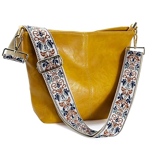 Hobo Bags Vegan Leather Crossbody Bag Guitar Strap Shoulder Purses