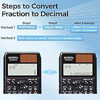 Vista 3 de OA-991ES Plus Scientific Calculator with Natural Formula Visualization Display 417 Functions Dual Power & Lightweight Design for High School