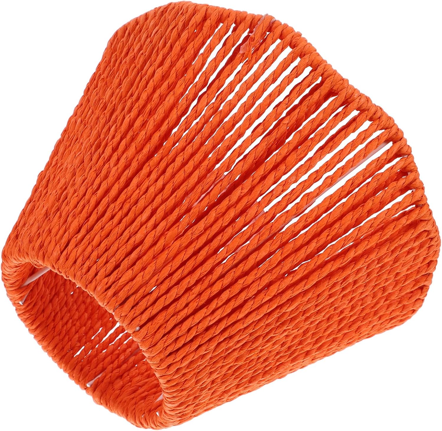 jojofuny Paper Rope Woven Lampshade Grey Ceiling Light Cover Socket Decorative Lampshade for Living Room