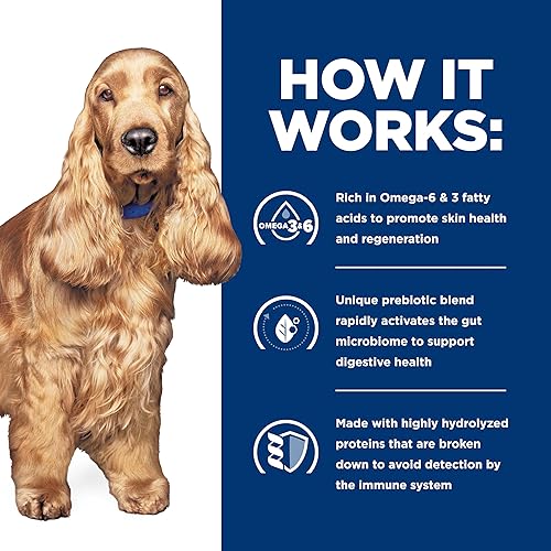 Miniatura 6 de Hill's Prescription Diet zd SkinFood Sensitivities - Alimento húmedo para perros, dieta veterinaria, latas de 13 onzas, paquete de 12