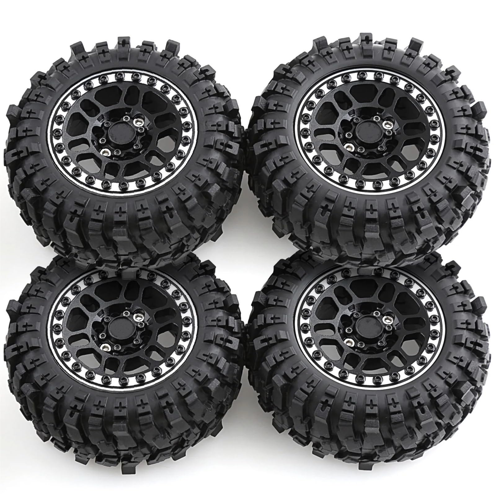 1,9" Beadlock Wheels Reifen Für MJX H12Y+ H12P 1/12 Upgrade-Teile