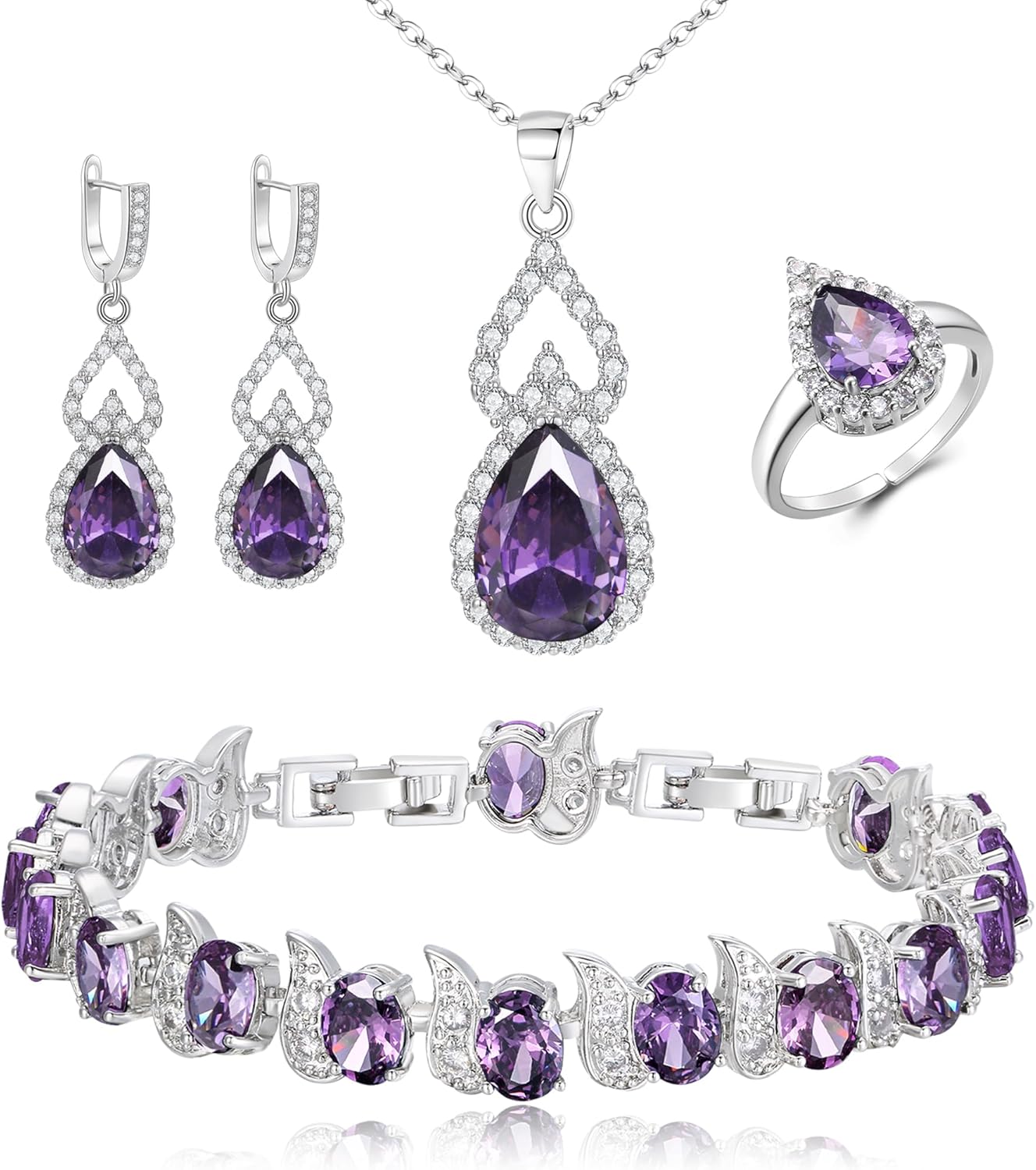 08-Purple Silver-Tone
