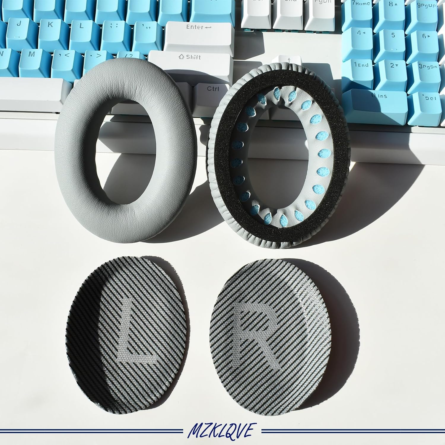 QC35 Ear Pads - Replacement Earpads Ear Cushions for Bose QuietComfort 35 II and QC35 Headphones & More(Grey)