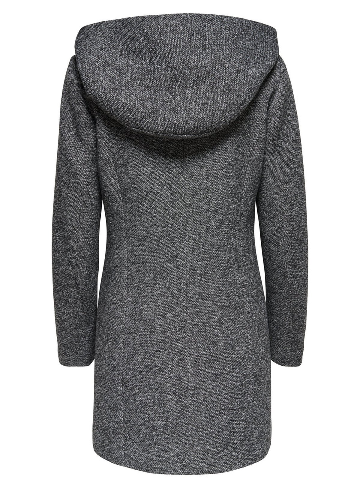 ONLY Damen Kurzmantel Übergangsmantel (S, Dark Grey Melange)