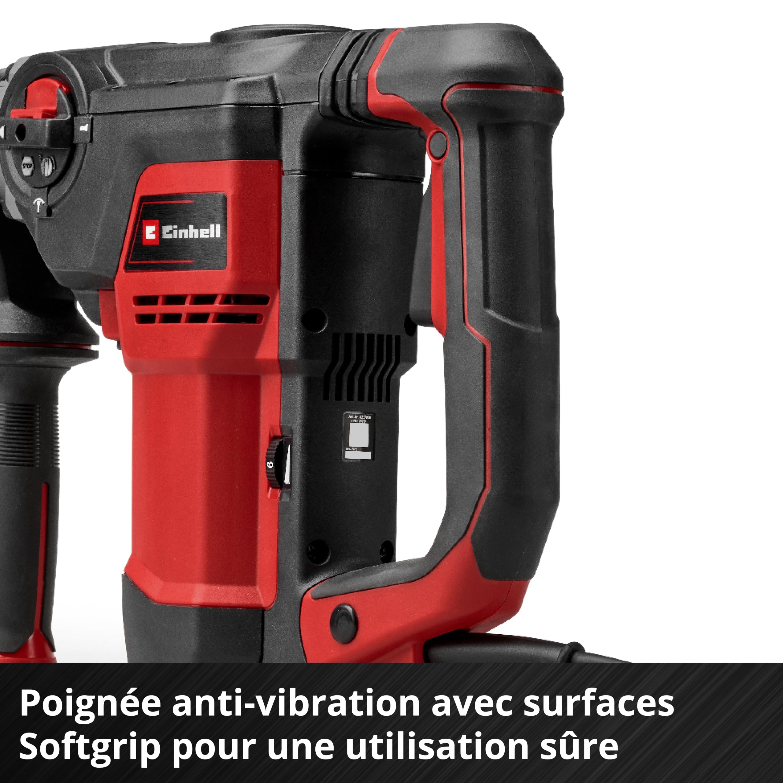 Einhell Marteau perforateur TE-RH 40/15 3F +2 | 1050 W | mécanisme de frappe pneumatique | force de frappe 15 J | anti-vibrations | SDS max | burin plat et burin pointu