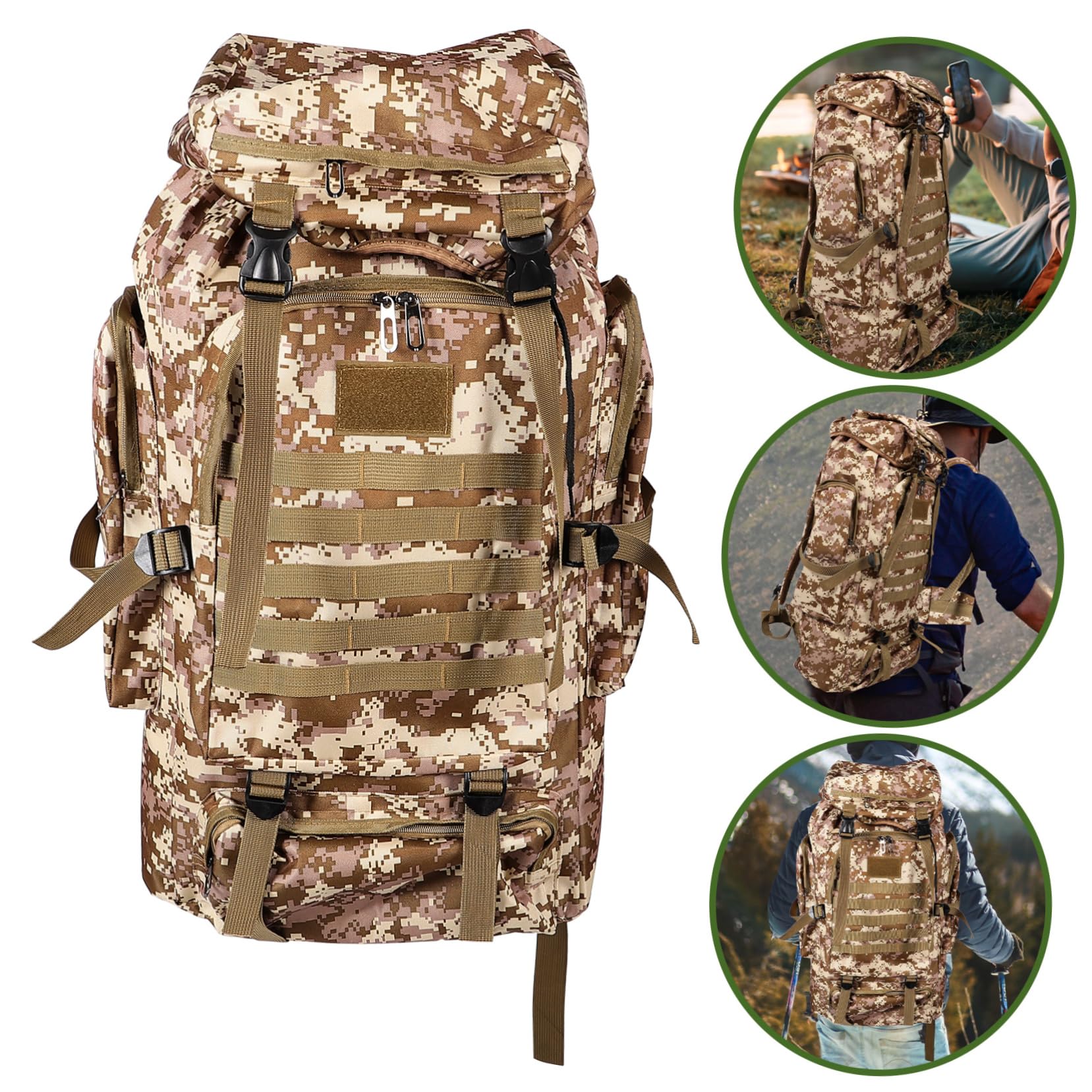 KOMBIUDA L Panno di Oxford Impermeabile Casual Borsa da Trekking Posteriore Viaggio All'Aperto Indietro Indietro Mens Borsa da Viaggio Posteriore per I Viaggi di Campeggio Borse da