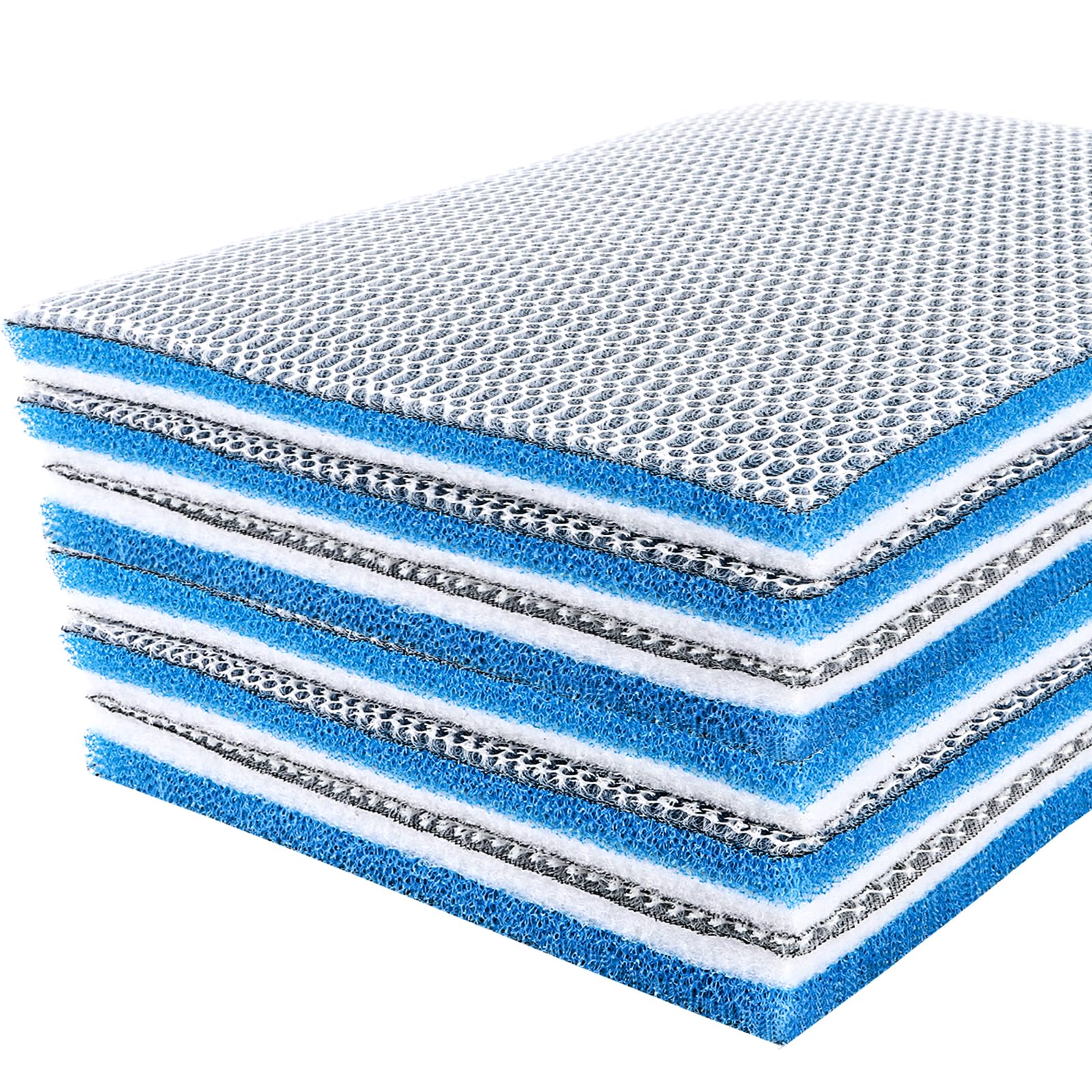 YAYODS 6 unidades de algodón filtrante 8D para acuario 30 x 20 x 2 cm – Esponja de filtro espesada para acuario – Material de filtro de acuario – algodón bioquímico – Filtro de fieltro para acuarios