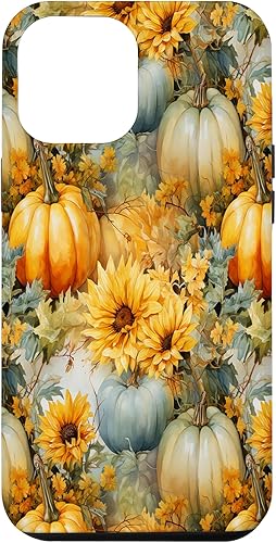 Miniatura 1 de Funda para iPhone 12 Pro Max otoño flor otoño calabaza