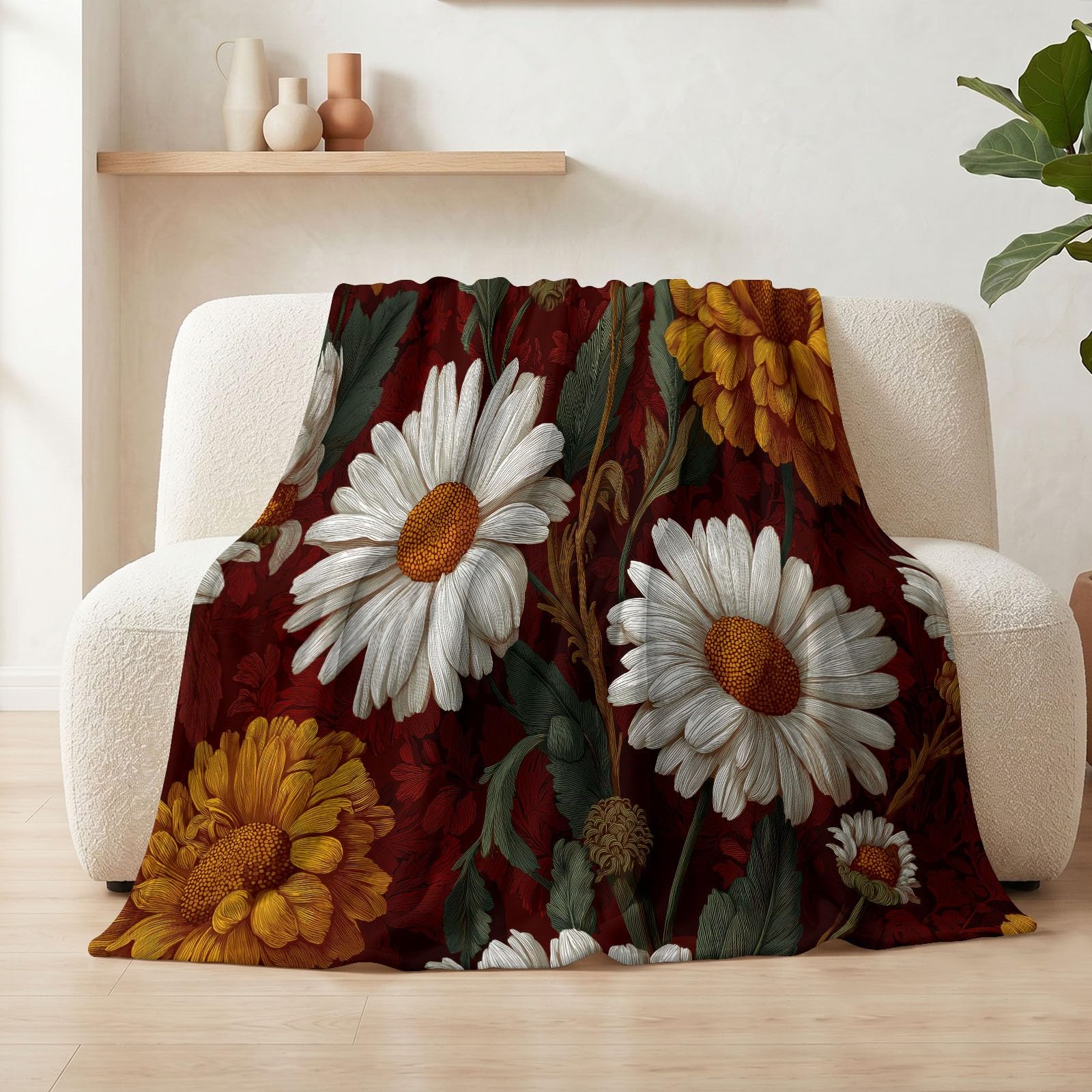 Rustykalny koc vintage, 180 x 200 cm, flanelowy, ultramiękki, przytulny koc