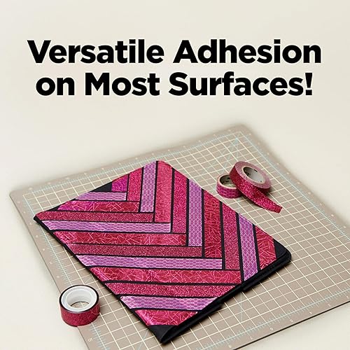 Miniatura 7 de Scotch Expressions - Cinta con purpurina, 0.59 x 196 pulgadas, purpurina negra, 6 rollos (C514-BLK)