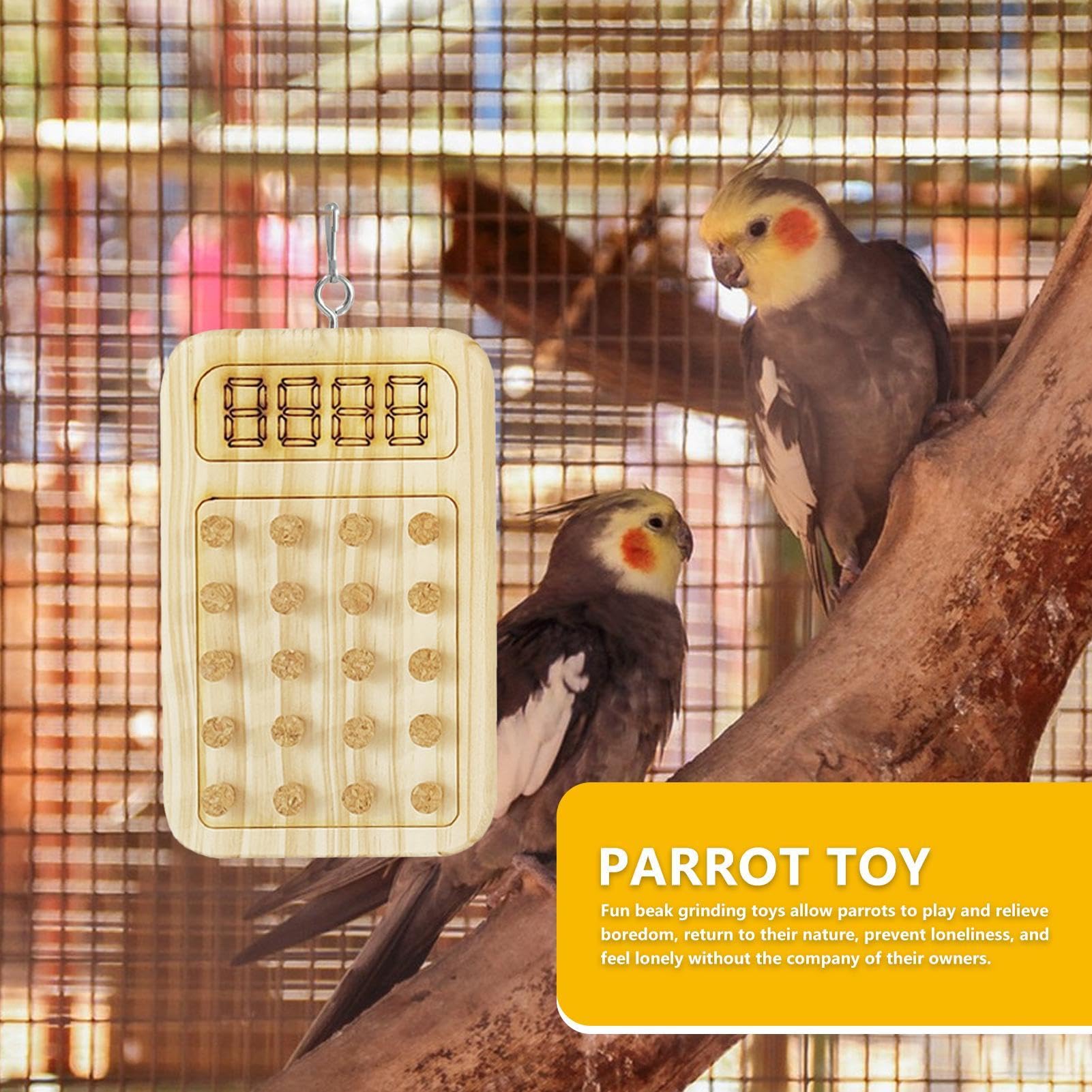 Amazon | MacilKurtlar オウムのコルクを噛む、鳥のコルクの