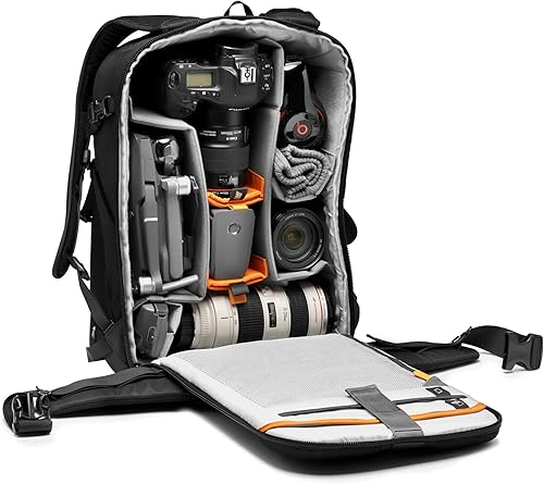Miniatura 3 de Lowepro Flipside BP 400 AW III - Mochila para cámara sin espejo y DSLR - Negro, con acceso trasero, con acceso lateral, con divisores ajustables,