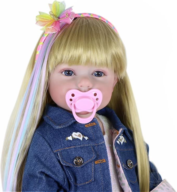 Muñeca Reborn Toddler Rainbow Dreams 22 pulgadas miniatura 8