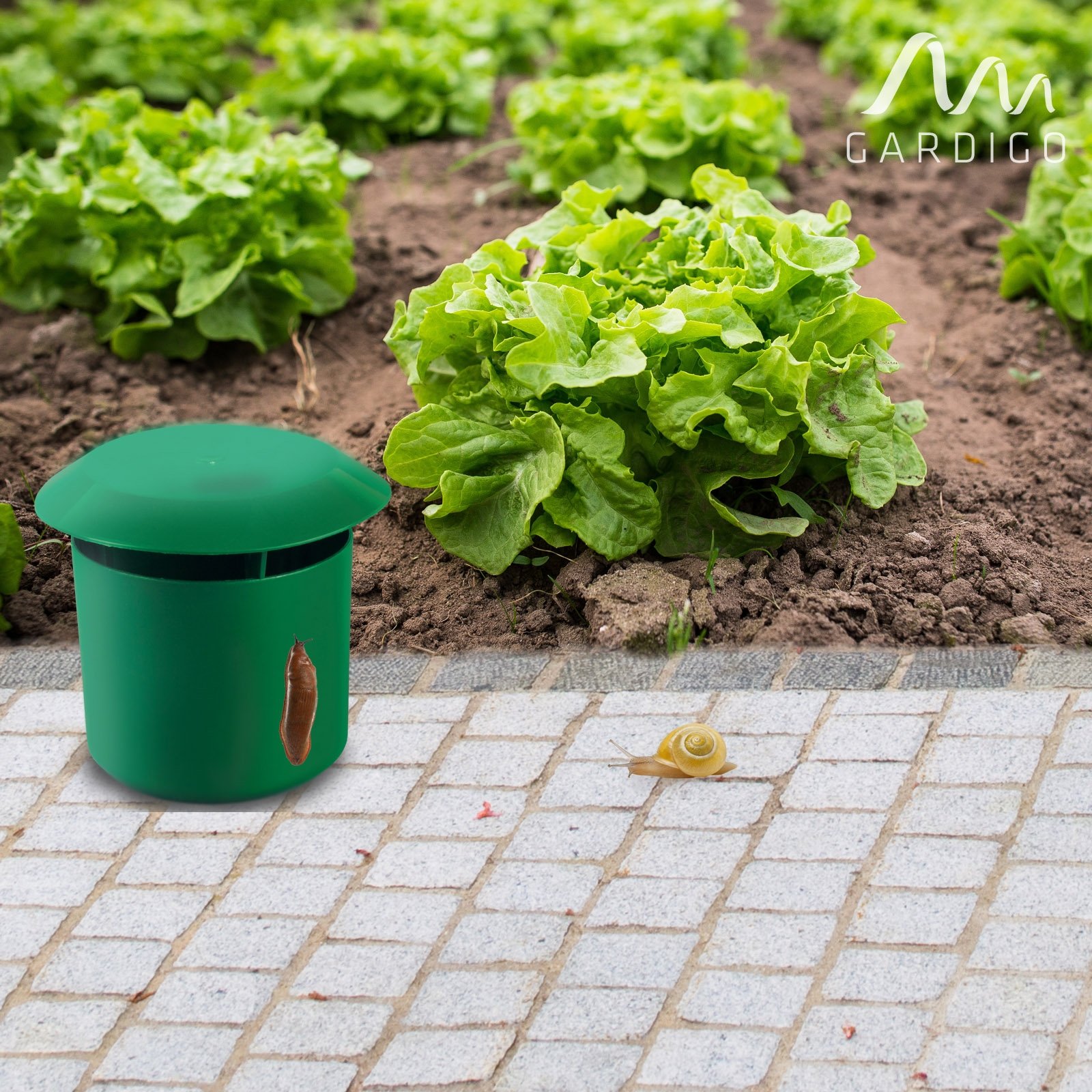 GARDIGO® Lot de 12 Pièges à Limaces et Escargots pour Jardin et Potager | Protection Plantes et Légumes | Réutilisable et Simple à Utiliser | Couleur Verte