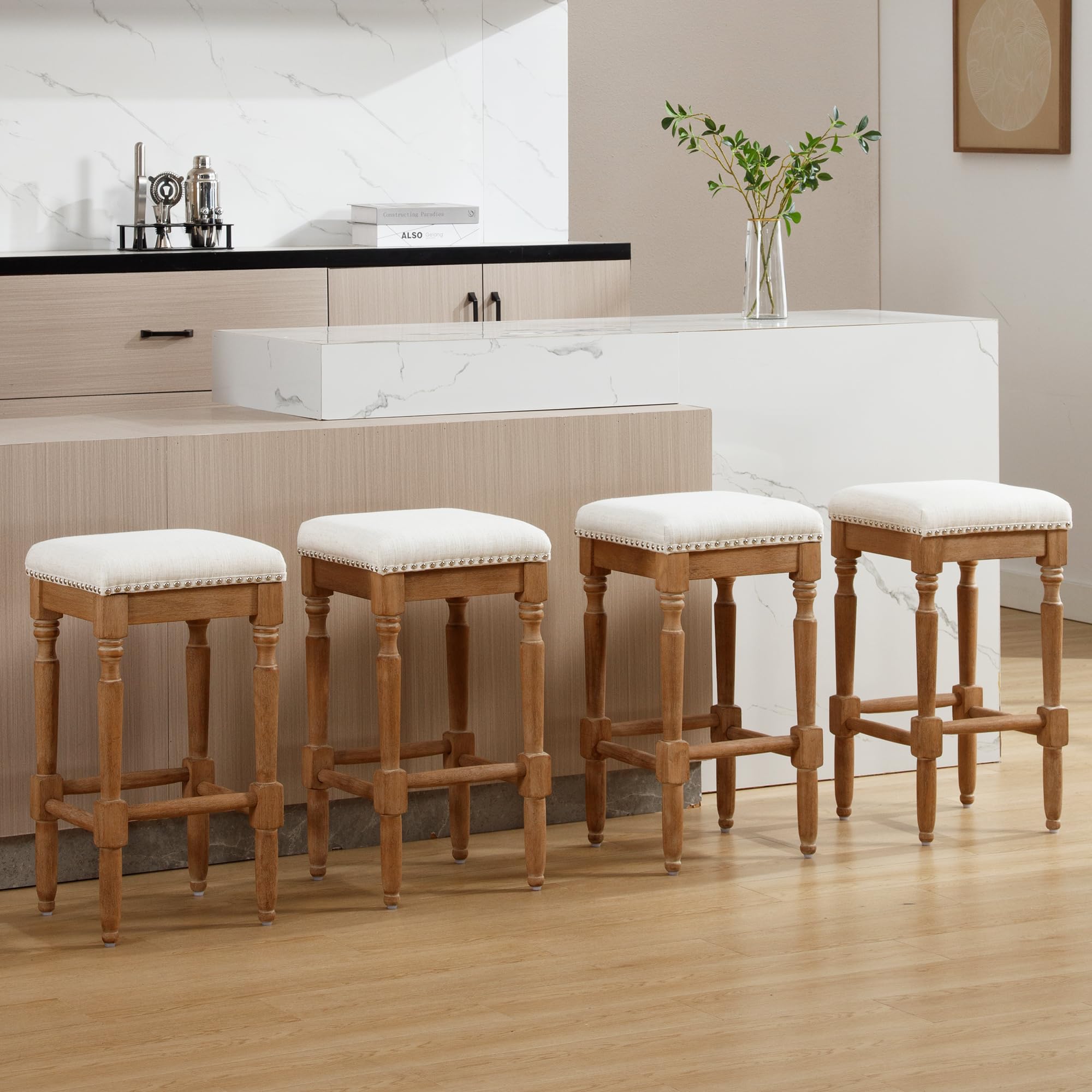 Dm Furniture Counter Height Bar Stools Set Of Backless