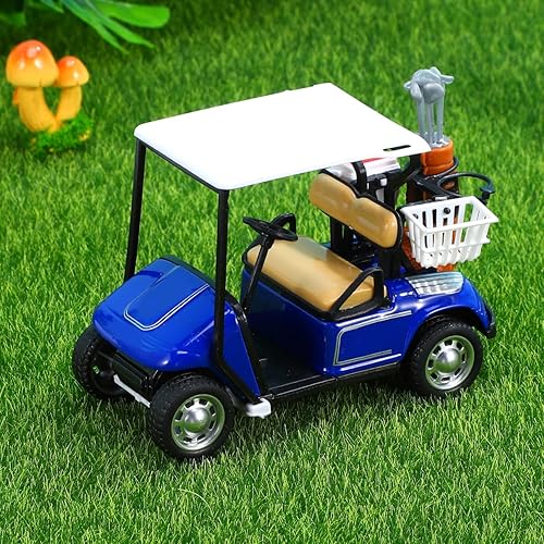 Miniatura 4 de Mipcase Carrito de golf Modelo de decoración para el hogar Suministros de escritorio Carrito de golf simple Decoración de carrito de golf Decoración