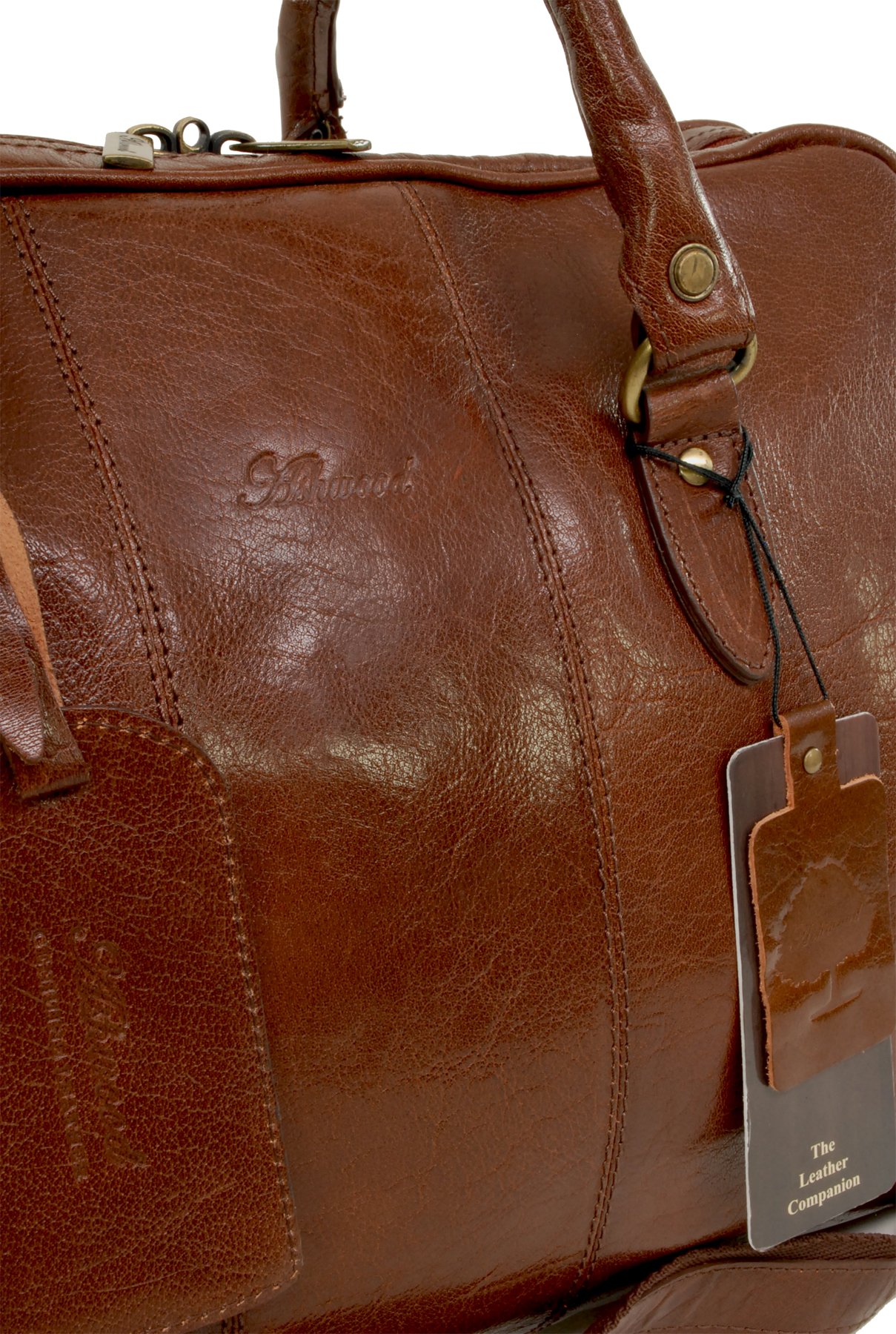Ashwood - Bolso de Viaje Mediano de Piel - Equipaje de Mano para Hombre - Bolso de Fin de Semana - Duffel Bag - Harry - Castaño Marrón