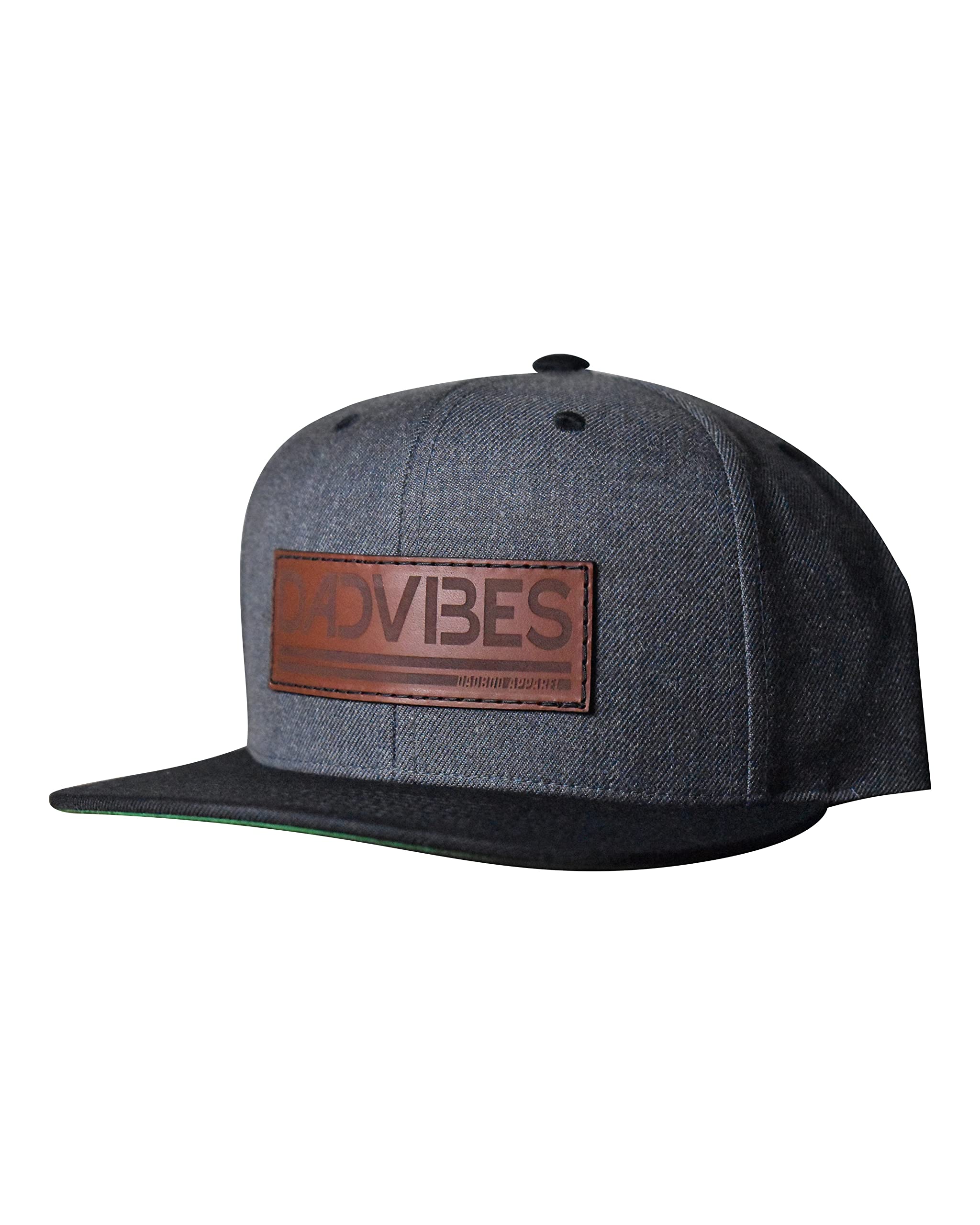 Dad Vibes Leather Patch Classic Snapback Hat