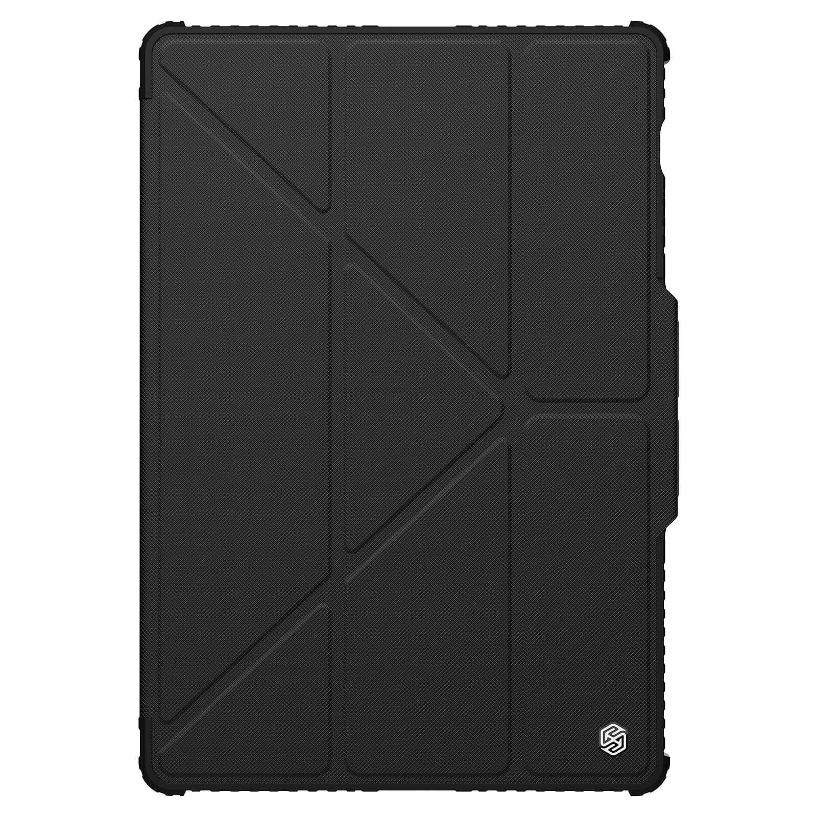 Nillkin Case for Samsung Galaxy Tab S9 Ultra (14.6" Inch) Bumper Pro Leather Camera Slider Camshield Smart Wake & Sleep Multi Angle Folding Style Pencil Holder Black Color (B0CK29WBKB) Amazon Price History, Amazon Price Tracker