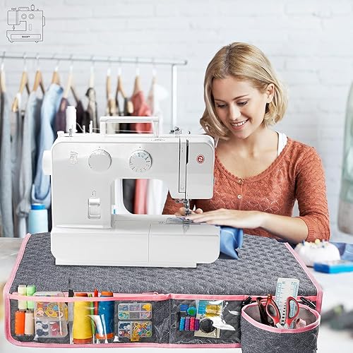Miniatura 5 de BAGSFY 2 in 1 Sewing Machine Accessories Set, Sewing Machine Dust Cover with Pad, Compatible with Singer, Brother Sewing Machine and Most Standard