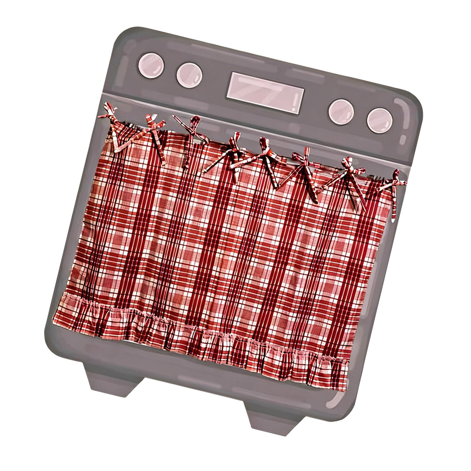 NVOQILIN Beautifully Craft Farmhouse Oven Skirt Curtain Offering Aesthetic Appeal and Functional Coverage Dishwasher Hide Curtain