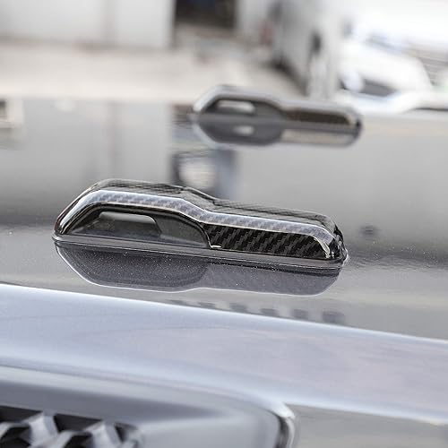 Miniatura 2 de CheroCar JL - Adhesivos decorativos para cubierta de bisagra de capó del motor, accesorios exteriores Rec para Jeep Wrangler JL 2018-2021 y Jeep