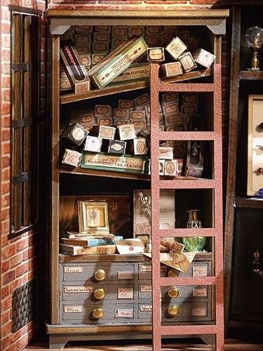 Miniatura 7 de CuteQi - Kit de casa en miniatura, kit de casa de bricolaje, habitación creativa con muebles, kit de fabricación de casa pequeña con luz y música