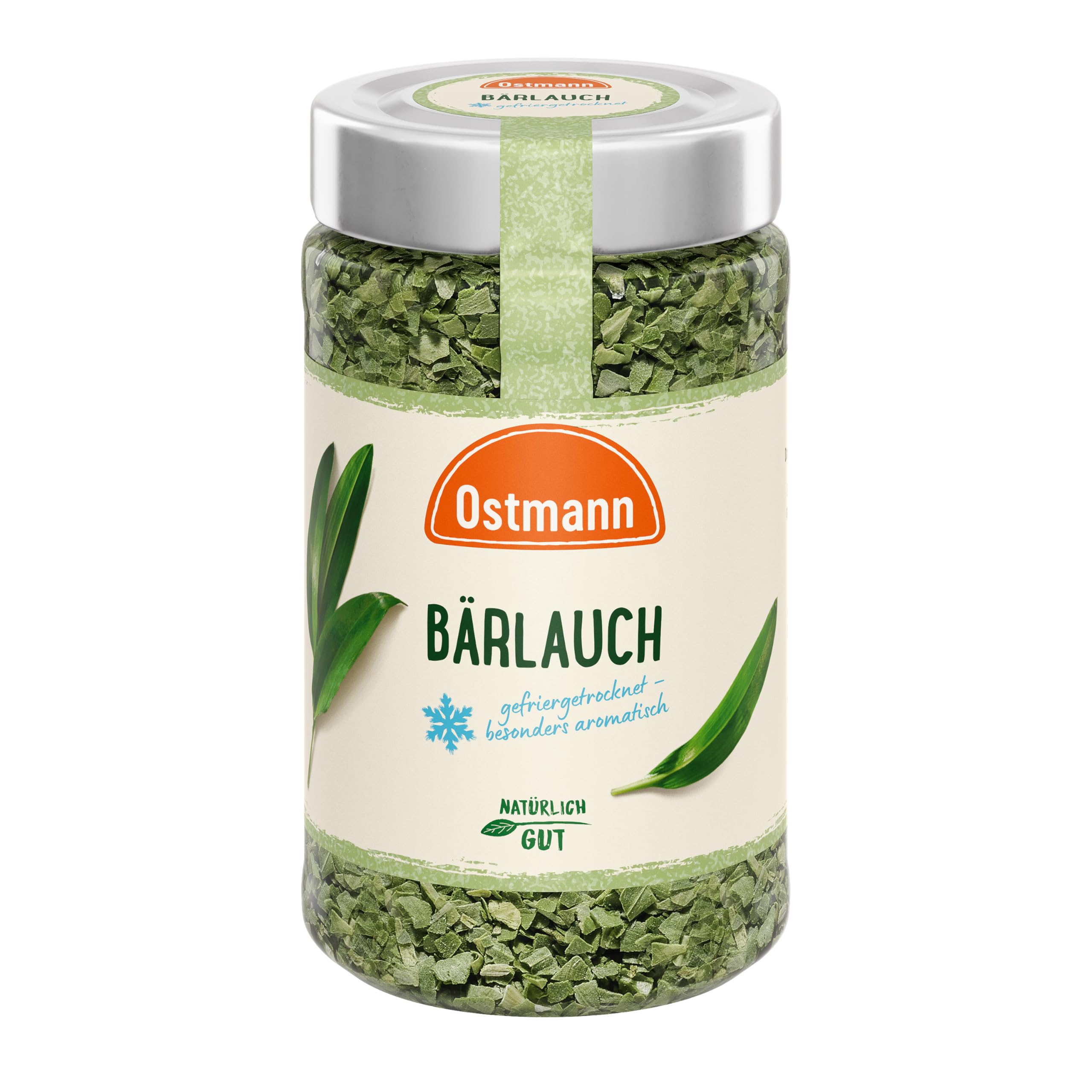 Ostmann Gewürze - Bärlauch gefriergetrocknet | Aromatische Bärlauchkräuter zum Würzen von Suppen, Saucen, Dips und Quark | Natürliche Zutaten | 7 g im Glas