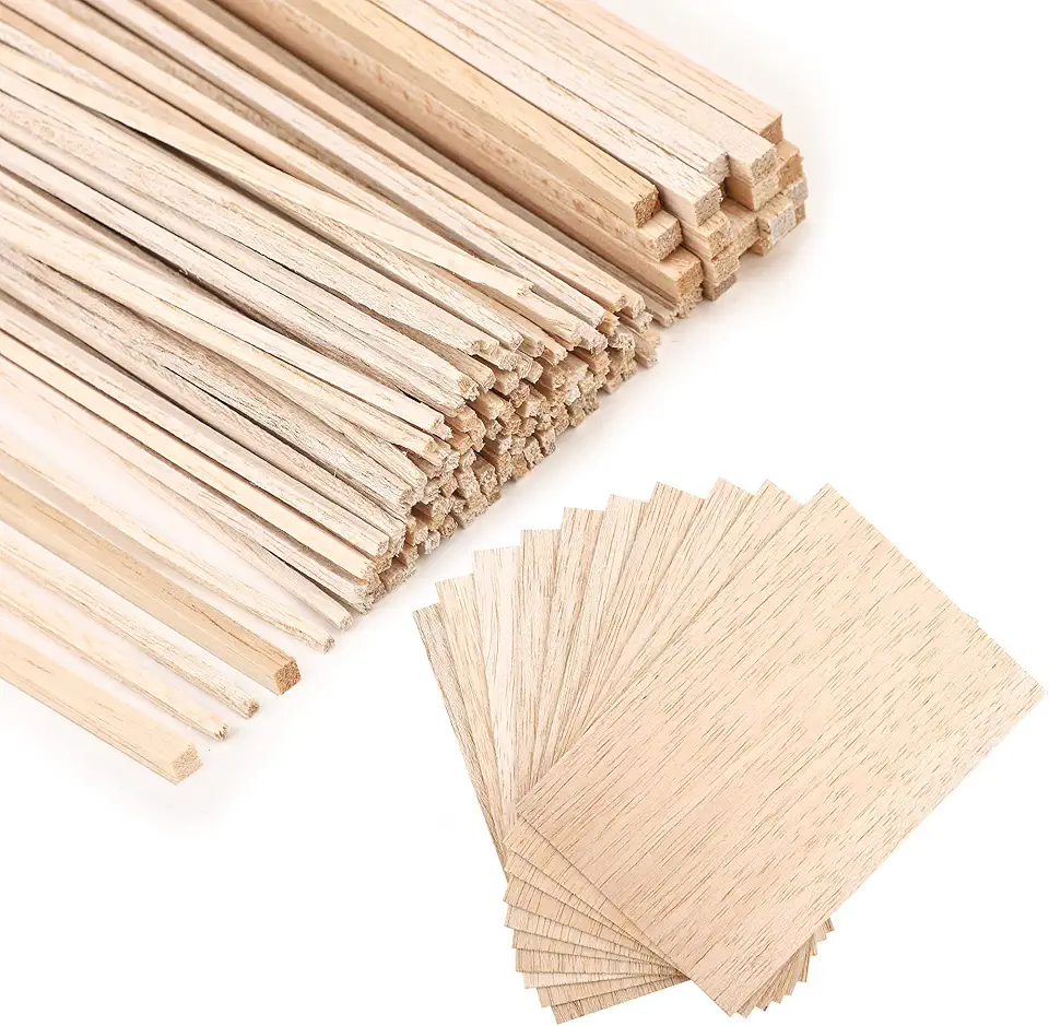 150 Balsa Wood Sticks Pack